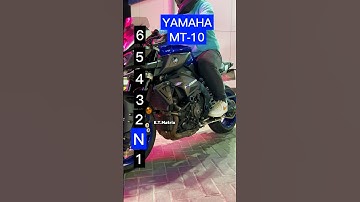 Maximum speed for each gear on a Yamaha MT-10