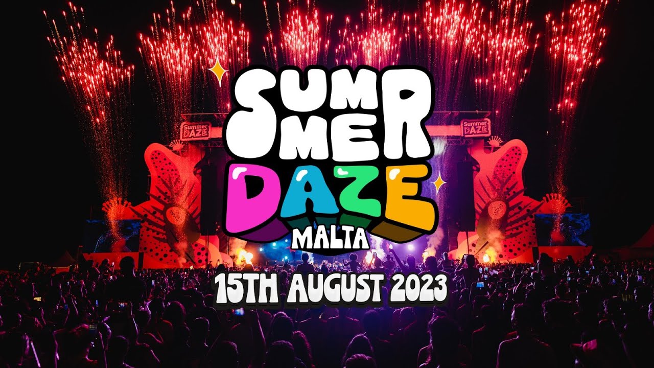 SummerDaze Malta 2023 15th August Announcement YouTube