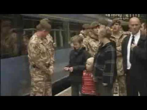 BBC NEWS REPORT - 1st Bn Royal Anglian Regt Soldiers get Train Named in thier Honour