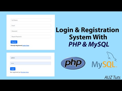 Login and Registration Form in PHP and MySQL