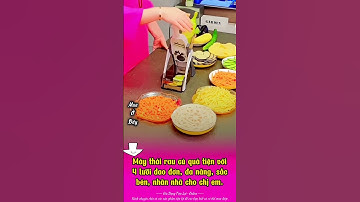Máy thái rau củ quả tiện với 4 lưỡi dao đơn, đa năng, sắc bén, tiện lợi  #maythai #maythairaucuqua