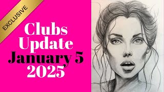 Video Newsletter containing Updates for ALL 3 Clubs at Awesome Art School [January 5, 2025]