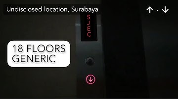 (2018 Video) - Generic SJEC Elevators - Undisclosed Location, Surabaya