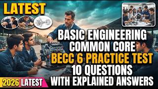 Basic Engineering Common Core BECC 6 Practice Test: 10 Exam Questions with  Explained Answers