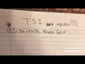 TSI Math section review