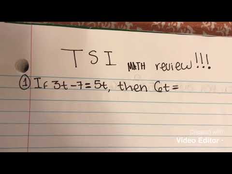 Video: Math TSI cover?