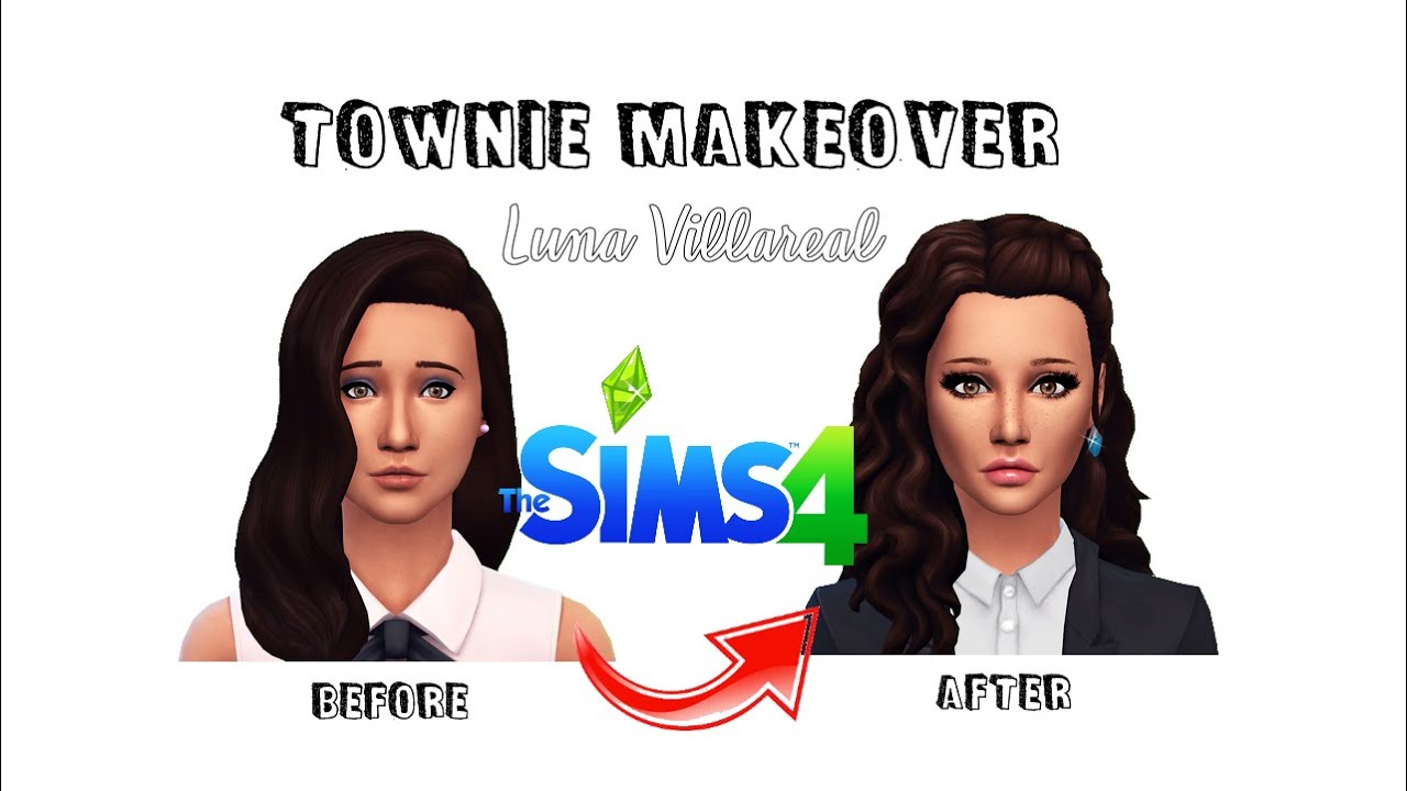 sims 4, luna, villareal, makeover, relooking, townie, teen, vivre ensemble.