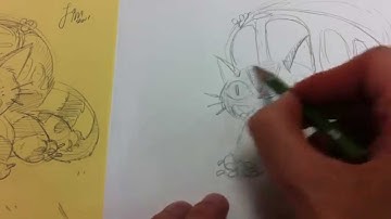How to Draw The Cat Bus from My Neighbour Totoro (Studio Ghibli Character)