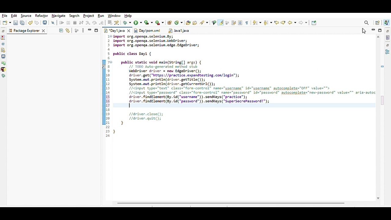 Selenium Testing1: Login using username and password - YouTube