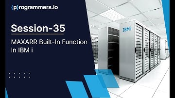 MAXARR Built-In Function In IBM i