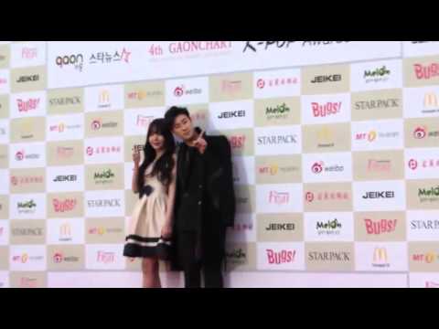 San E Raina 산이 레이나 @ Photowall of 4th Gaon Chart K Pop Awards 가온차트