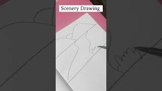 How To Draw a SCENERY #shorts #ytshorts