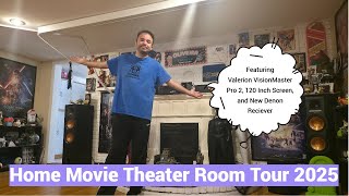 Home Movie Theater Tour 2025 Edition | Featuring Valerion VisionMaster Pro 2 + 120 Screen Review