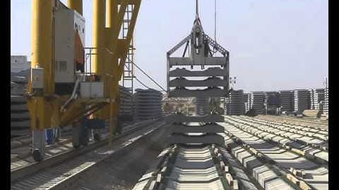 Mechanized Track laying- Sleeper Shifting Operation