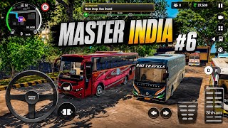BUS MASTER INDIA #6 🚍 Realistic Bus Simulator Gameplay | Next Stop Bus Stand | High Graphics Android