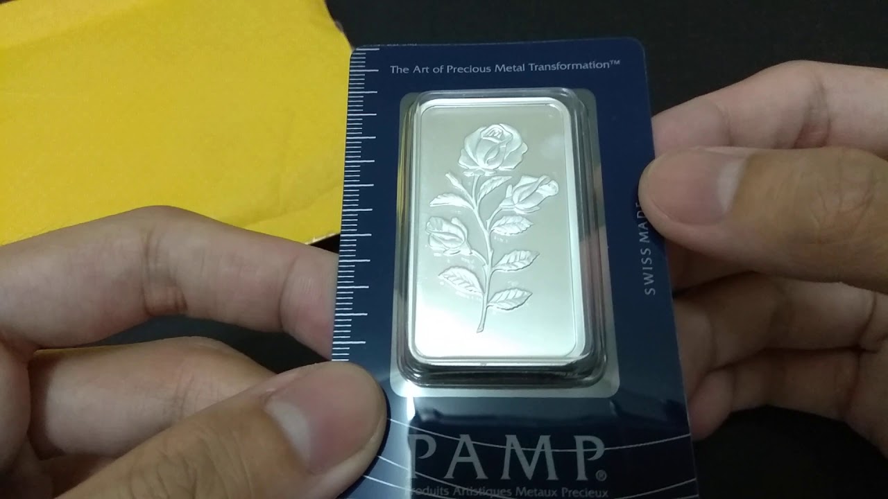 Pamp 100g 50g Silver Bar Rosa YouTube Pamp 100g 50g Silver Bar Rosa YouTube