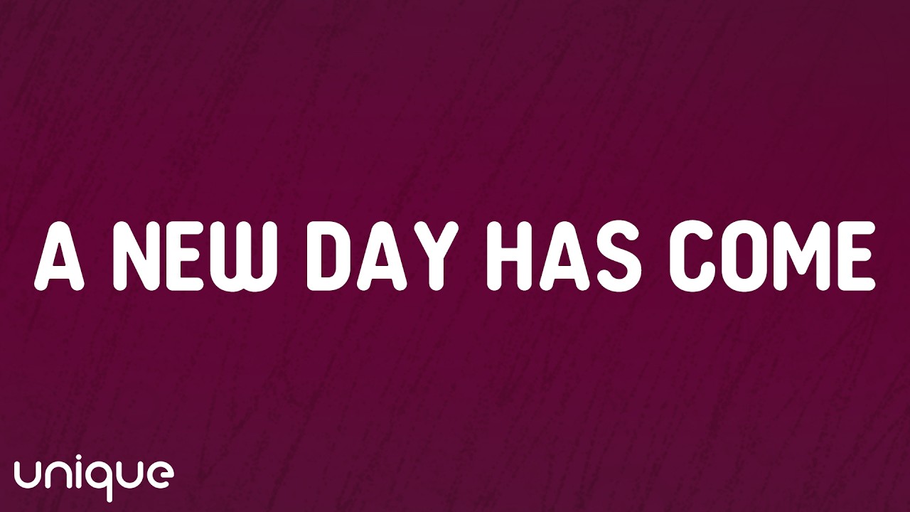 Céline Dion - A New Day Has Come (Lyrics)