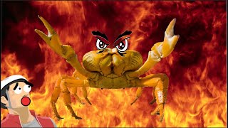 That is one angry crab.. | Happy Wheels screenshot 3