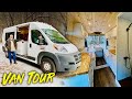 CAMPER TOUR | Tiny Van with AMAZING Shower & Rustic Modern Style