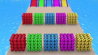 Long Slide Game With Cow Elephant Gorilla Hippopotamus Tiger 3d Animal Game Funny 3d Animals