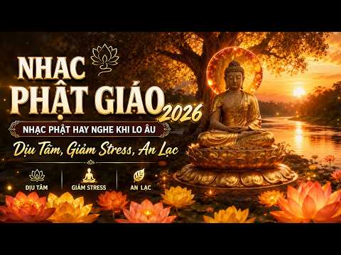NHẠC PHẬT GIÁO 2026 – Nhạc Phật Hay Nghe Khi Lo Âu | Dịu Tâm, Giảm Stress, An Lạc #18