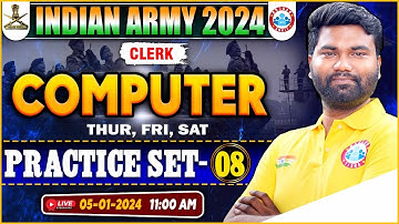 Indian Army 2024 | Army Clerk Computer Practice Set #08, Computer PYQ