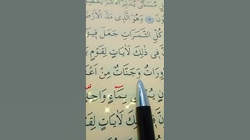 سورة الرعد الأية 3 إلى 4 القارئ سعد الغامدي