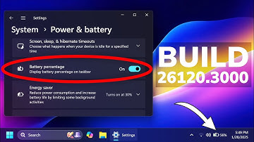 New Windows 11 Build 26120.3000 – New Taskbar Battery Icon, Search in the Taskbar and Fixes (Dev)