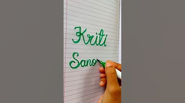 #kritisanon#name#nameart #calligraphy#handwriting #shortvideos#youtube#art #shortsviral