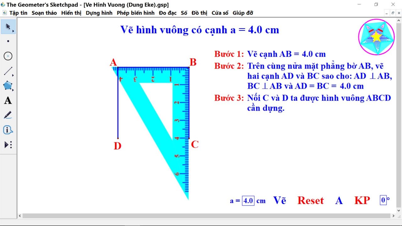 Cách vẽ hình vuông bằng eke - Bí quyết vẽ hình vuông đẹp và nhanh chóng