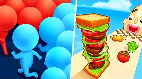 Sandwich Runner (vs) Count Master : Super Satisfying Best Gameplay Android, iOS |