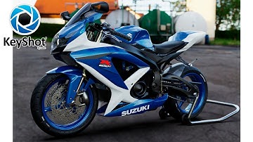 #KeyShot   Rendering Suzuki GSX