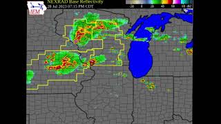 July 28, 2023 Severe Weather Event - Radar Loop News
