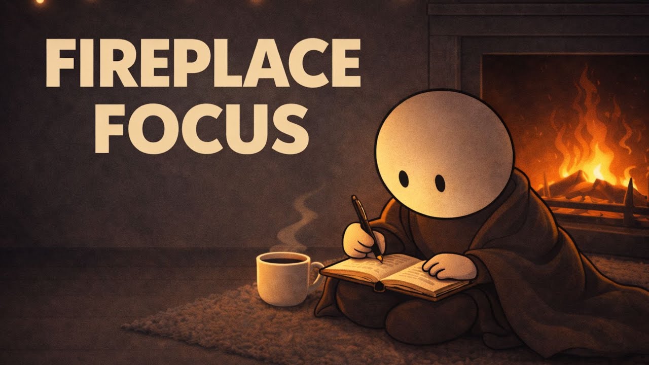 2 HOURS FIREPLACE FOCUS – Pomodoro 30/5 | Warm Lo-fi Study with Mr. Tiny