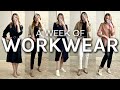 A realistic week of work outfits picking out my workwear