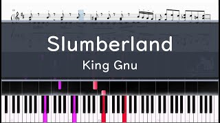 King Gnu「Slumberland」〈ピアノ楽譜〉