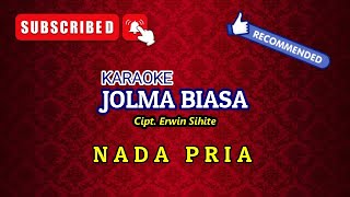 JOLMA BIASA - ARGHADO TRIO || KARAOKE PRIA