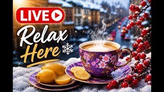 Cozy Snowy Café Ambience ☕ Soft Jazz & Winter Afternoon Vibes screenshot 4