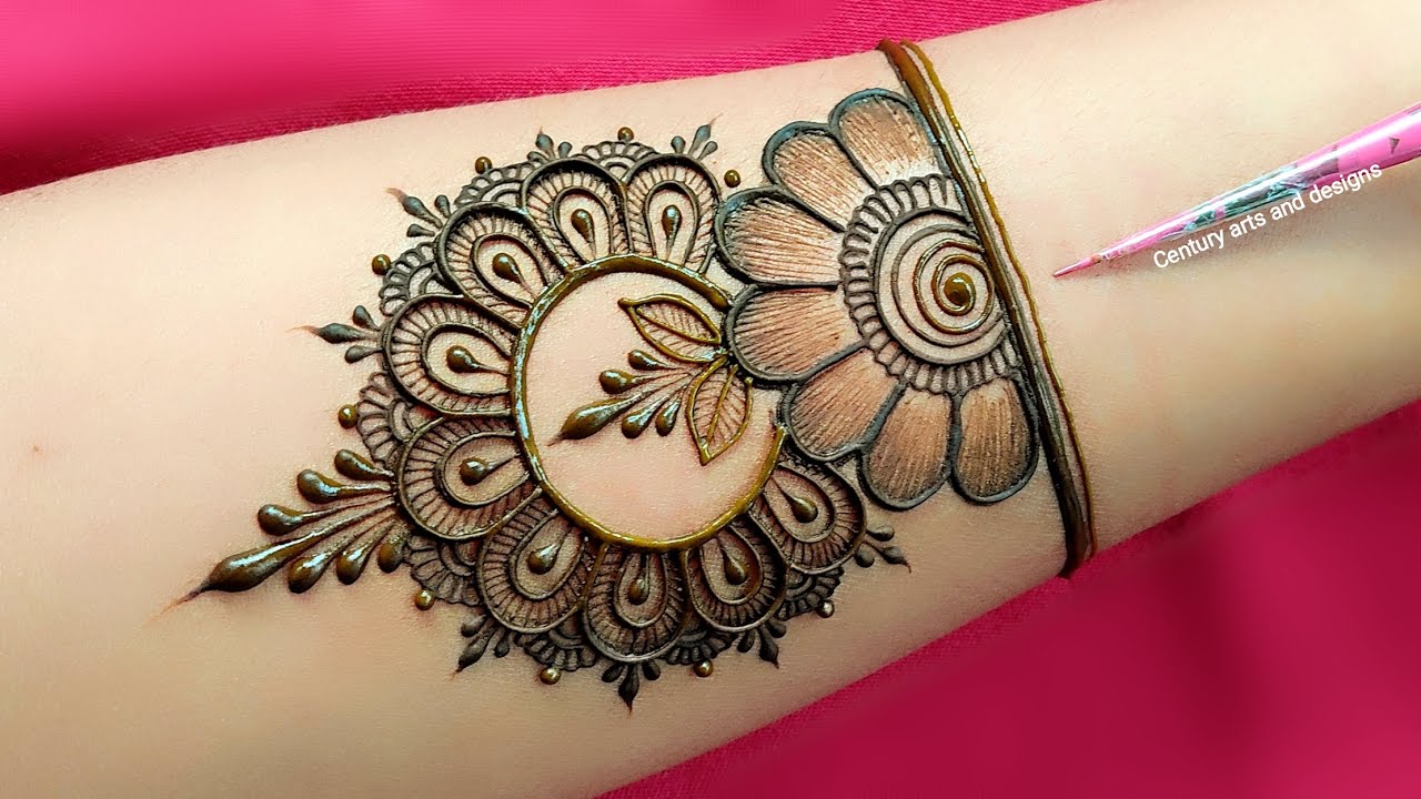 New stylish front hand mehndi design | Easy arabic mehndi design | Simple mehndi design | Mehndi.