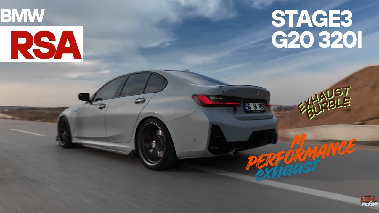 440hp Big Turbo BMW G20 320i Exhaust Sound & Rsa Burble & M Performance Exhaust