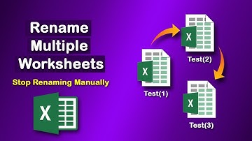 How to Rename Multiple Worksheets in Excel automatically || Stop Renaming Excel Sheets Manually
