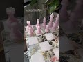 Pink &amp; gold marble chessboard