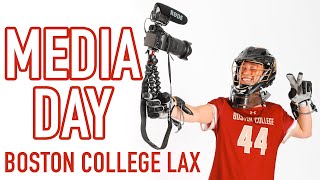 MEDIA DAY FOR D1 COLLEGE ATHLETE l BOSTON COLLEGE LACROSSE DAY IN THE LIFE