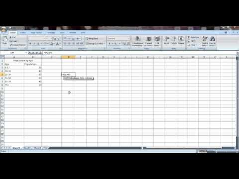 Excel DVAR Function