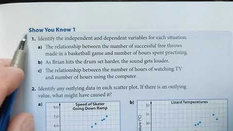 MFM1P - 3.1 - Note - Interpreting Scatter Plots