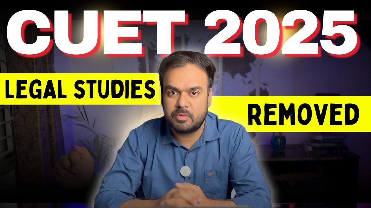 CUET 2025 major updates | Legal studies removed & other changes - YouTube