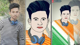 VECTOR ART IMAGE BY AUTODESK || CARTOON EDITING IN AUTODESK || PICSART MIXING 2018 || by DESI LOOK