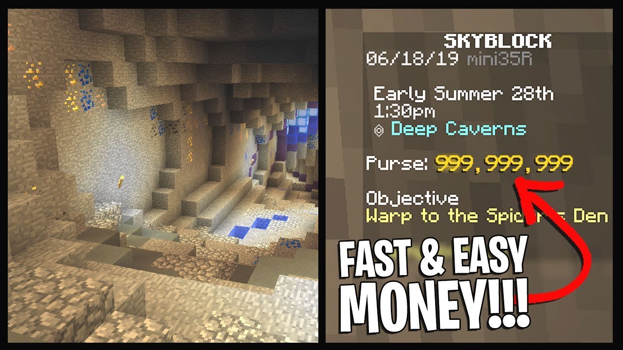 how to make money fast on minecraft skyblock