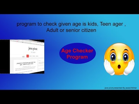 program to enter age and check given age is kids adult or senior citizen