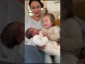 Toddler's first discovery about babies goes viral 🤣 #newborn #siblings #cute